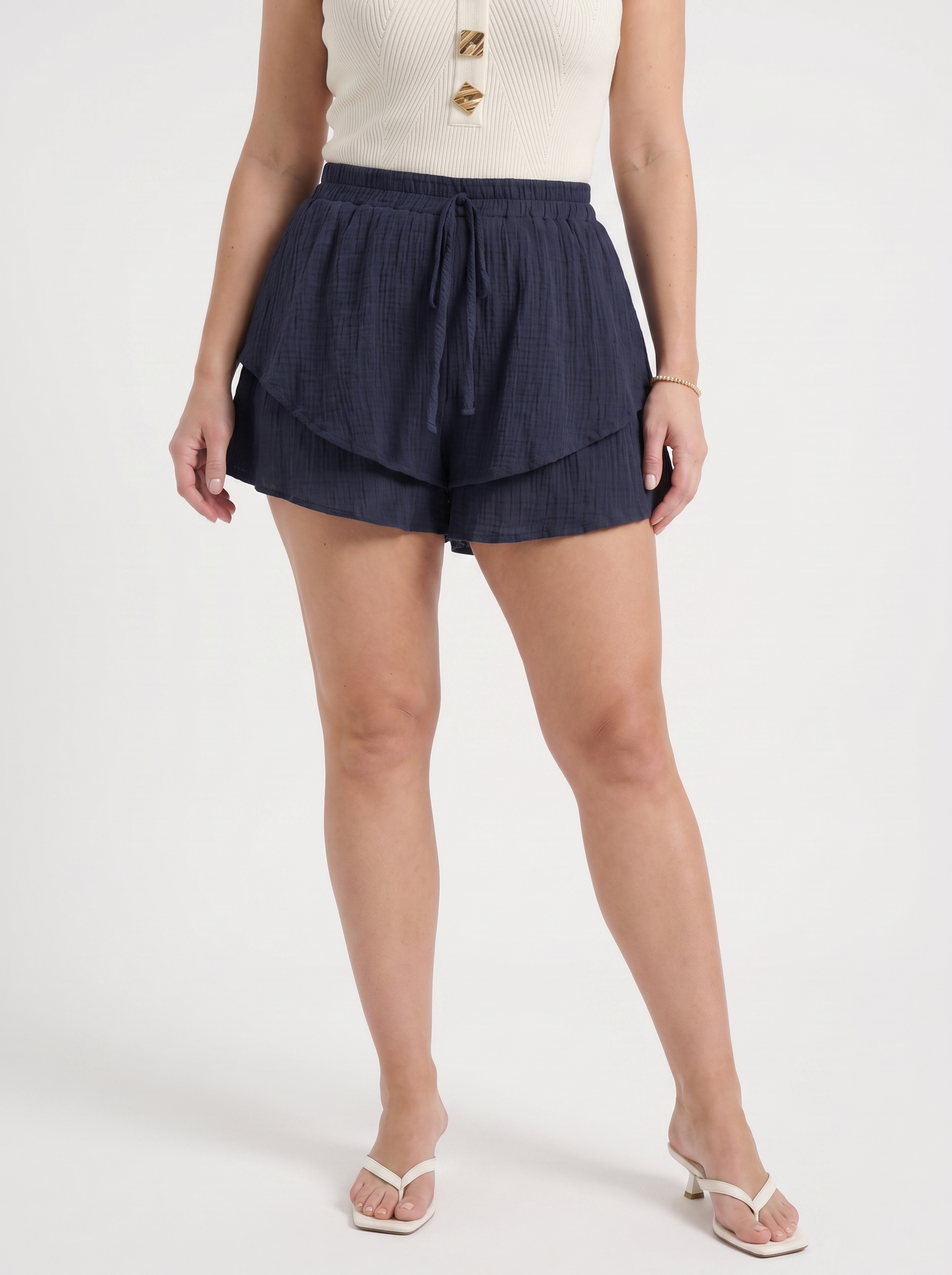 Piper Shorts im Volant-Look