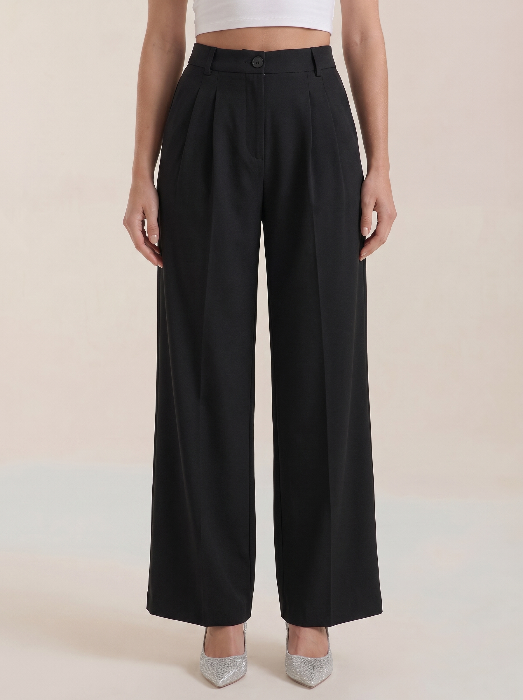 Rebecca High Waist Stoffhose