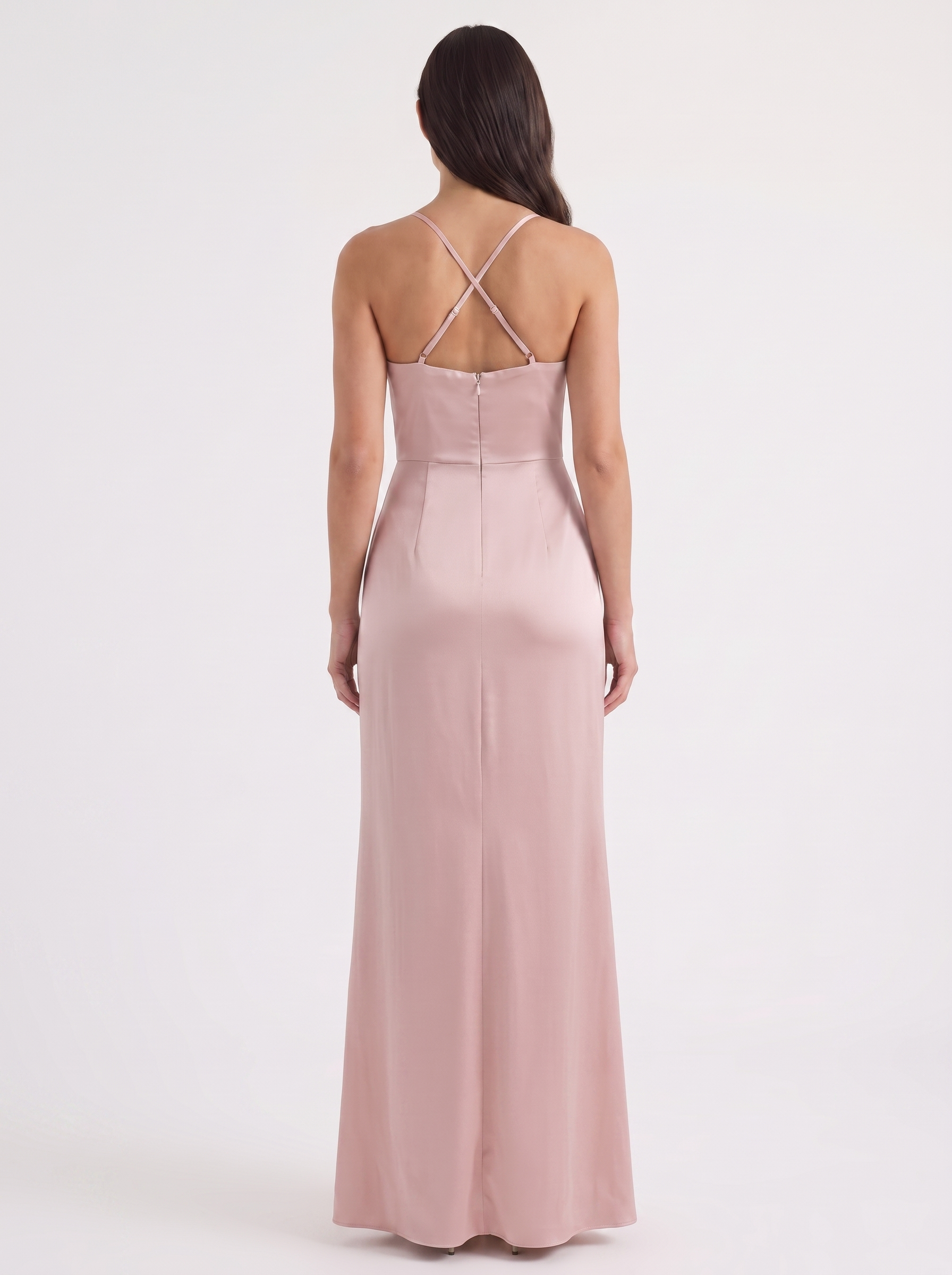 Rhiannon Seidiges Maxi-Slipkleid