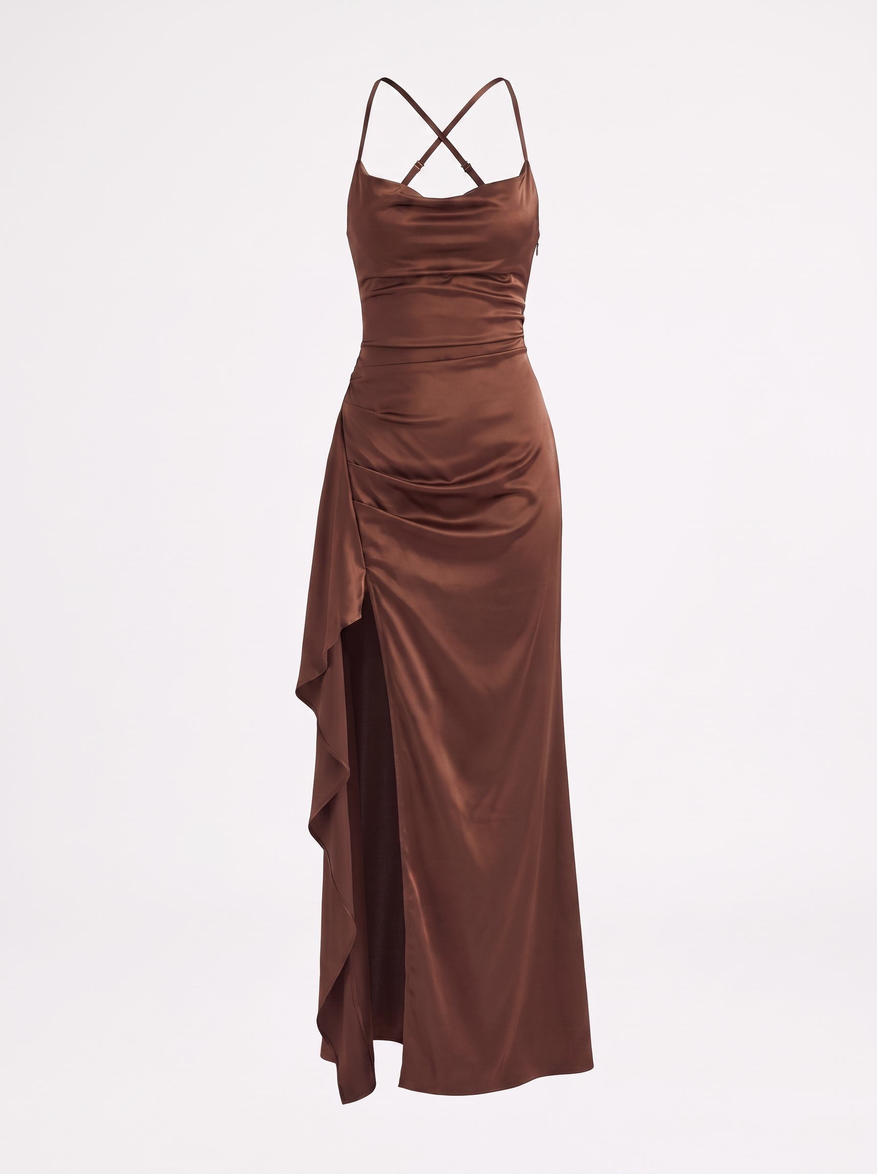 Rhiannon Seidiges Maxi-Slipkleid
