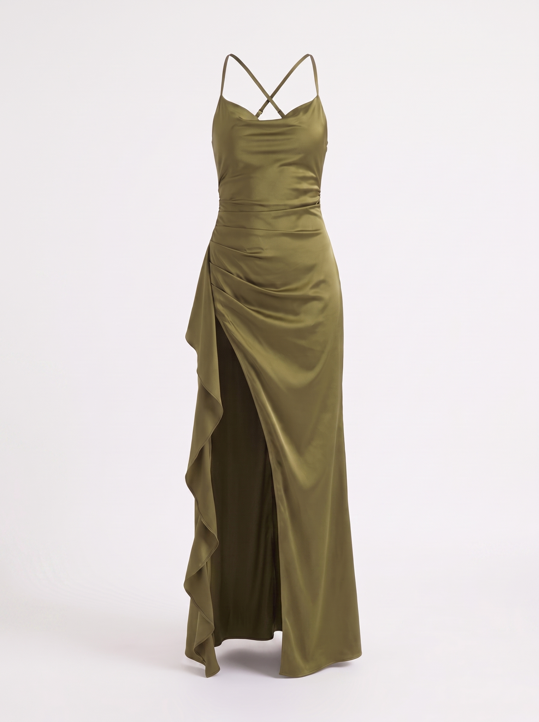 Rhiannon Seidiges Maxi-Slipkleid