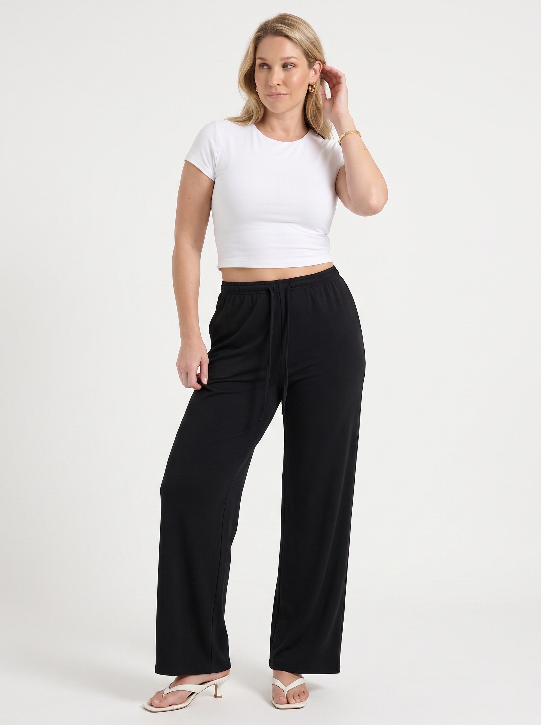 Kendra weite Hose mit Kordelzug