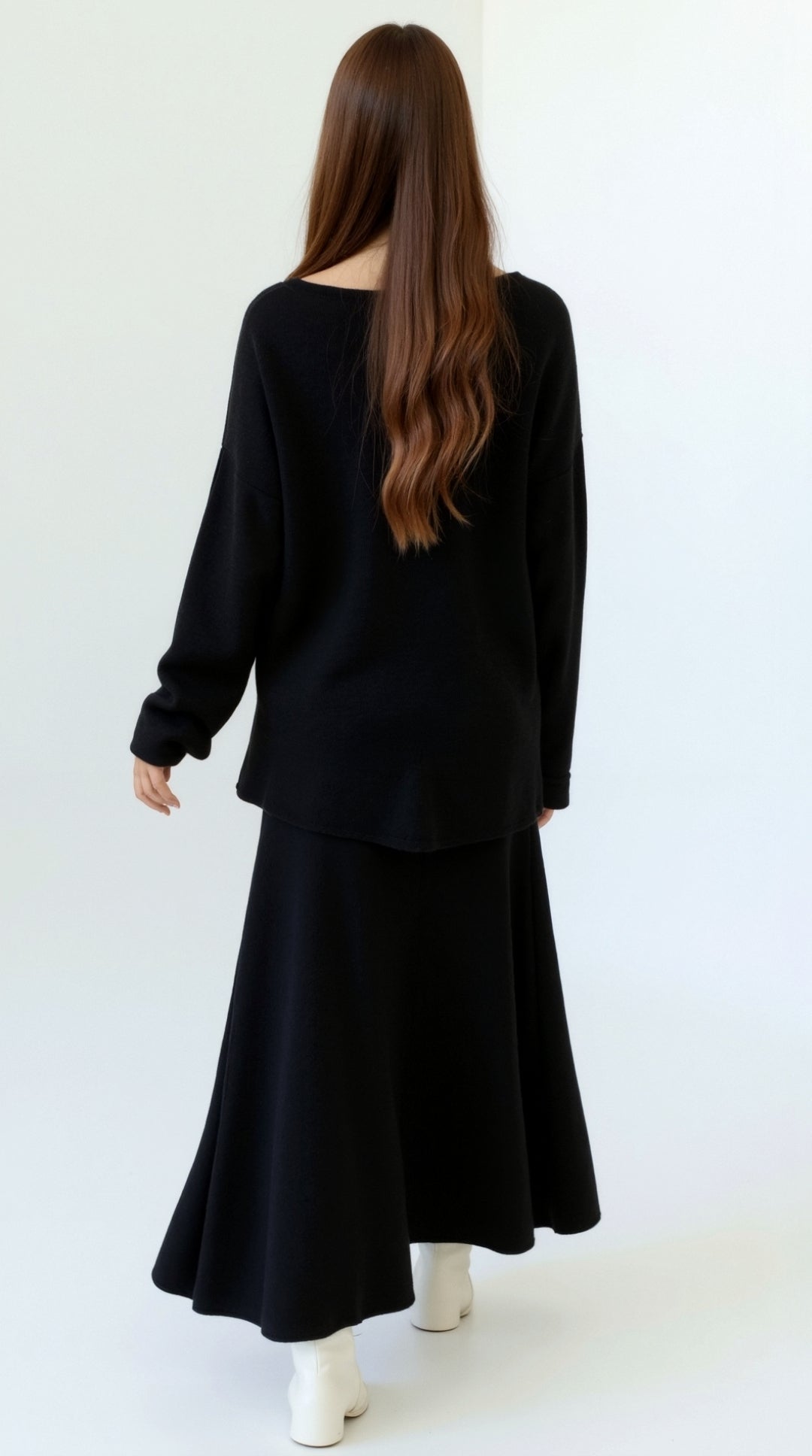 Amy Strickoberteil und Rock im Set