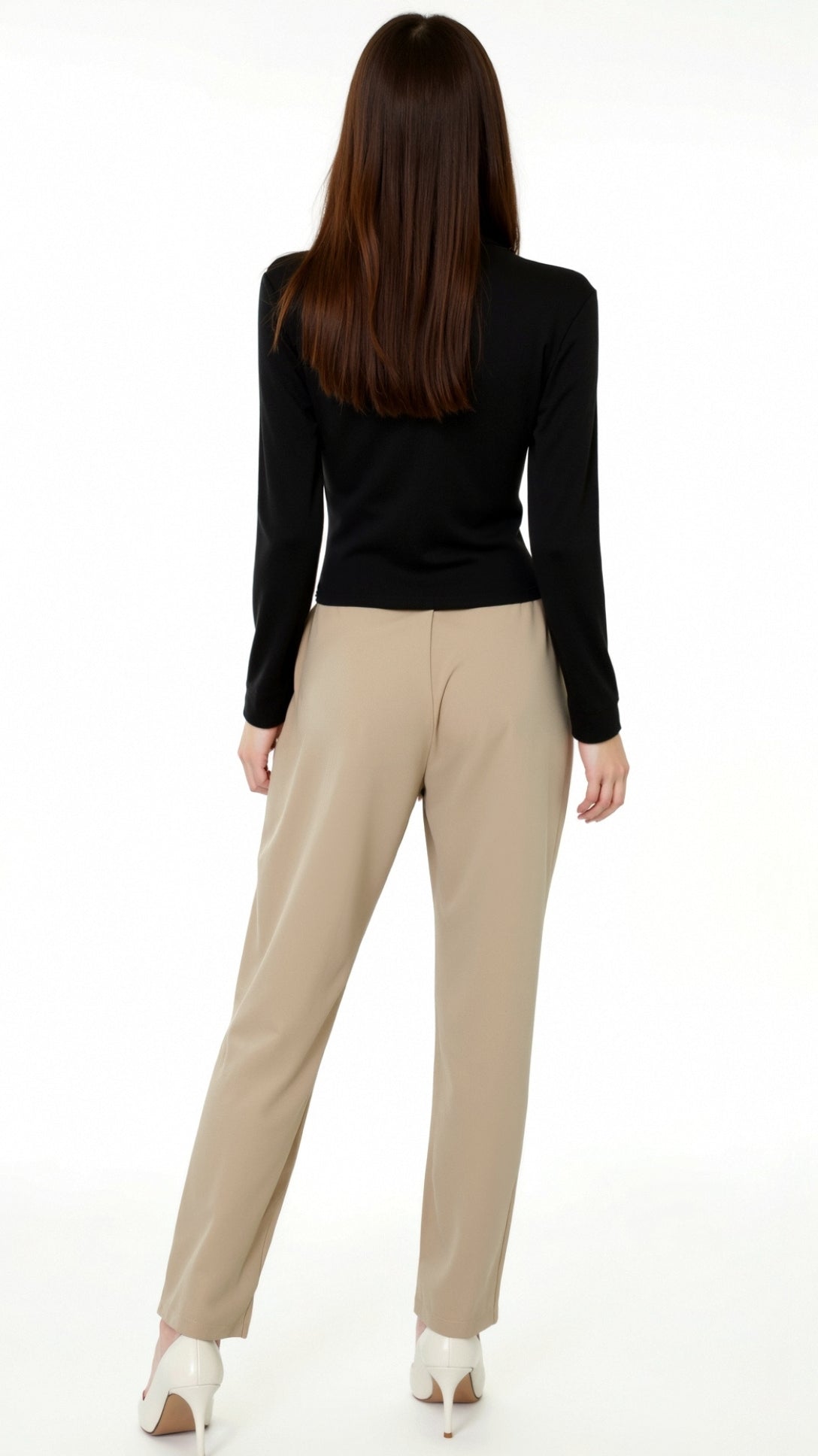 Barbara Chic Cutout Langarm-Strickoberteil