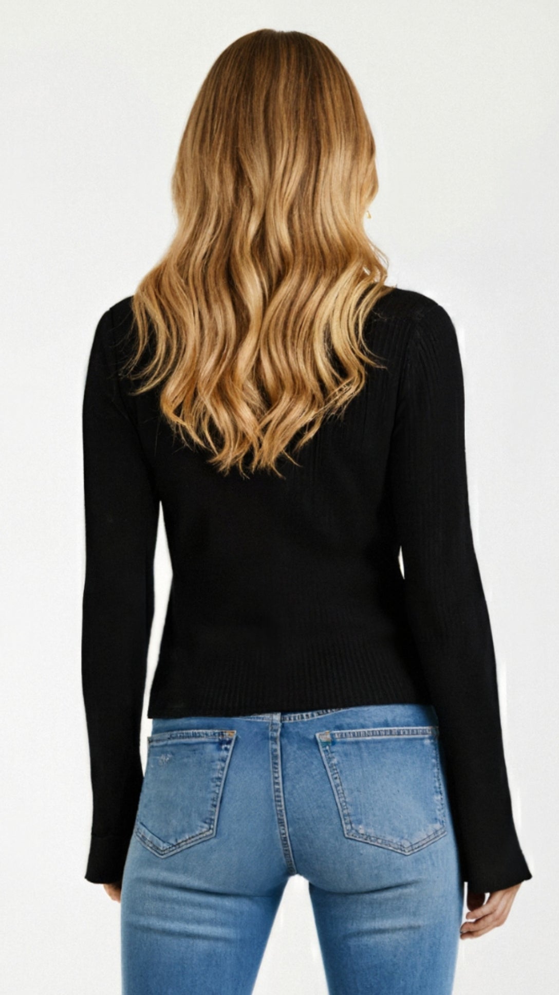 Betty Knopfleiste Strickoberteil