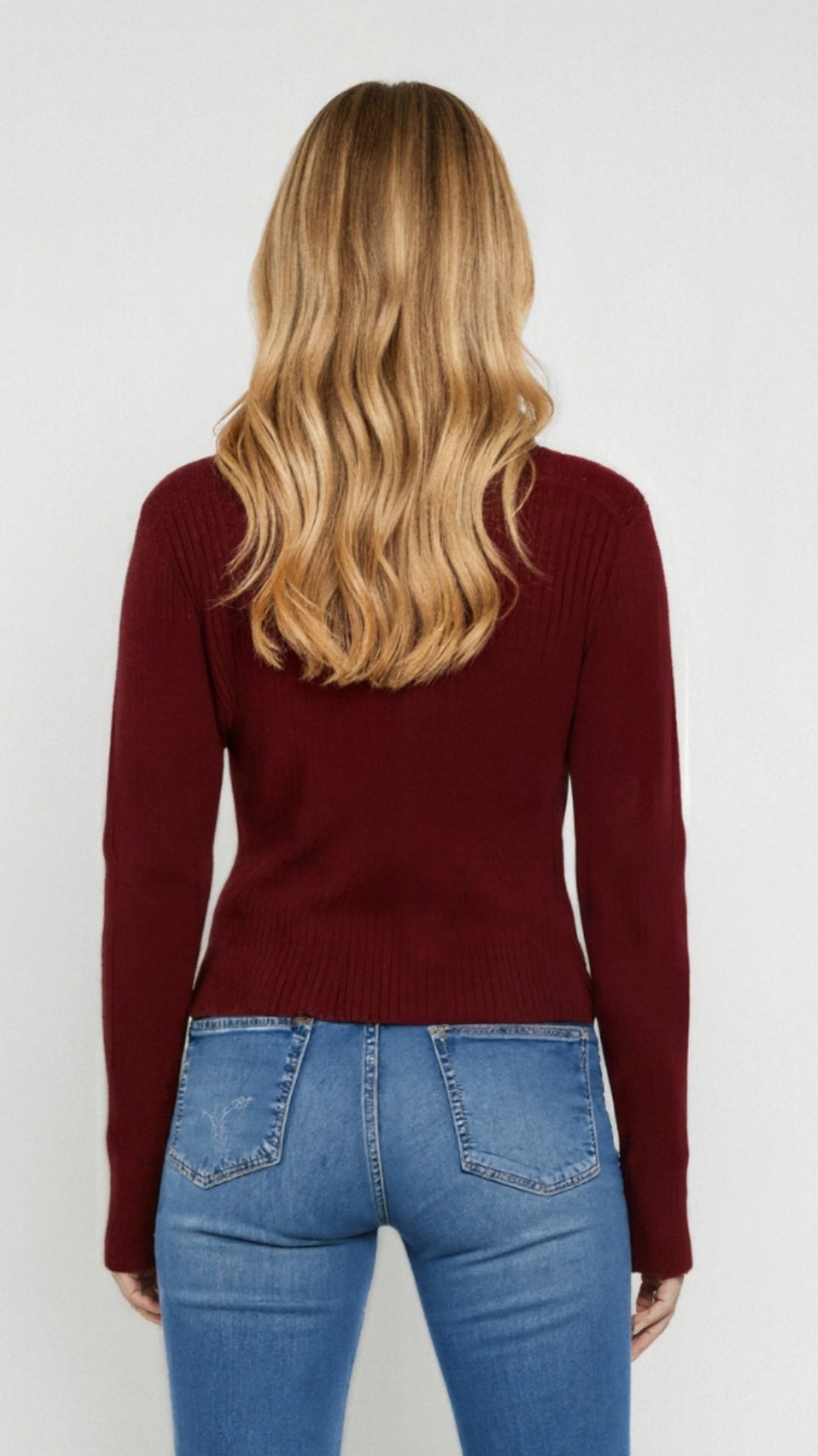 Betty Knopfleiste Strickoberteil