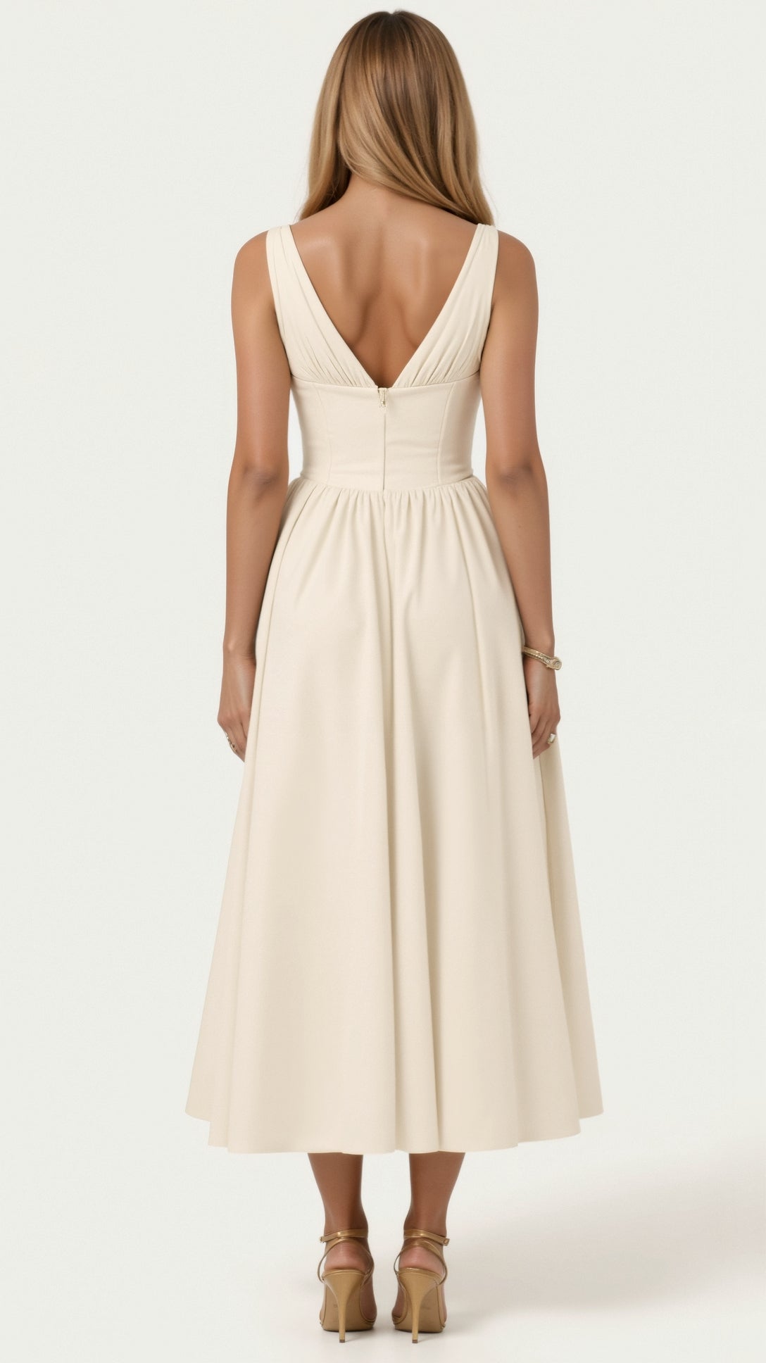 Cassiopeia Midi-Eintauchkleid