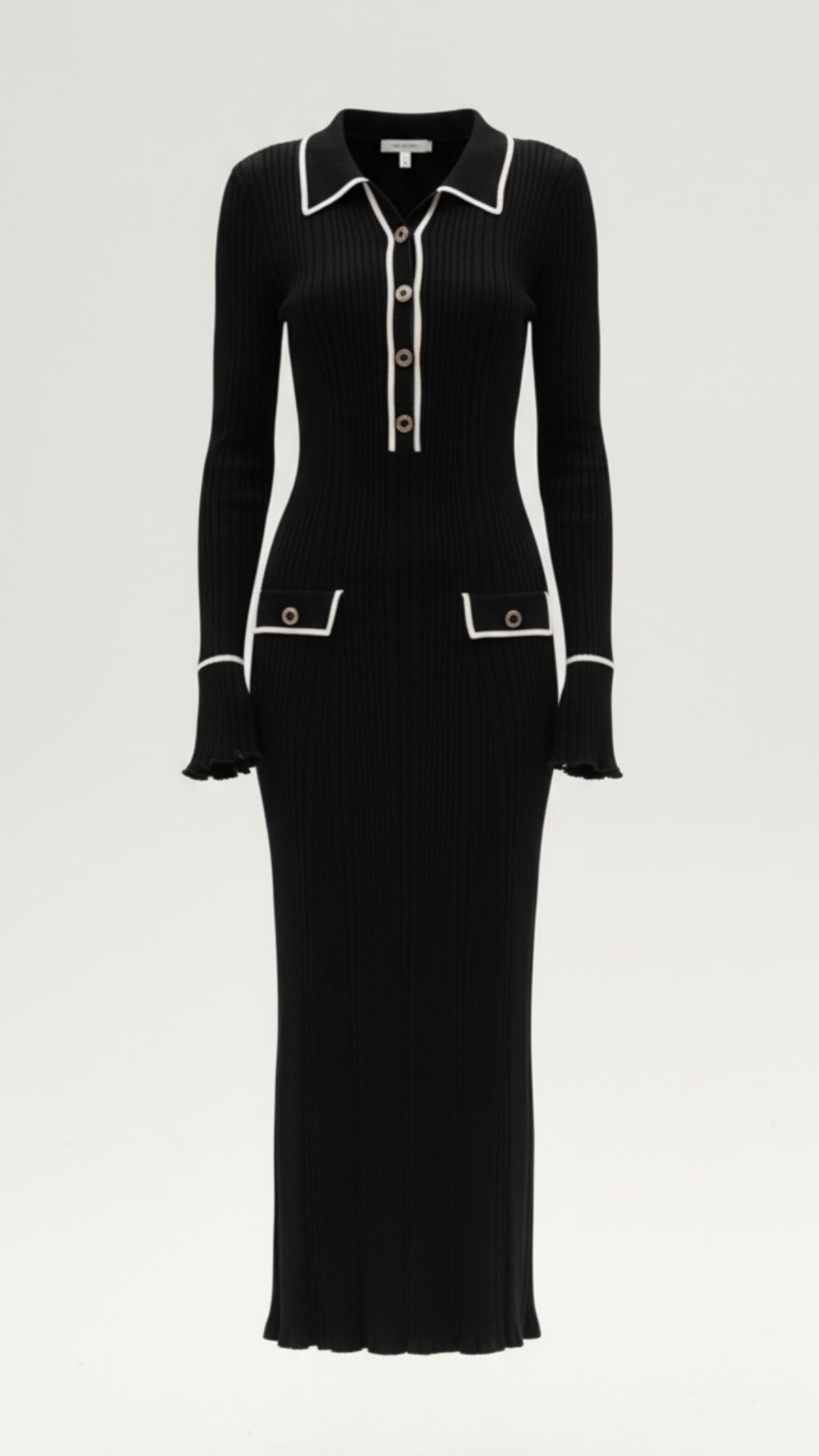 Josephine gestricktes Bodycon-Maxikleid