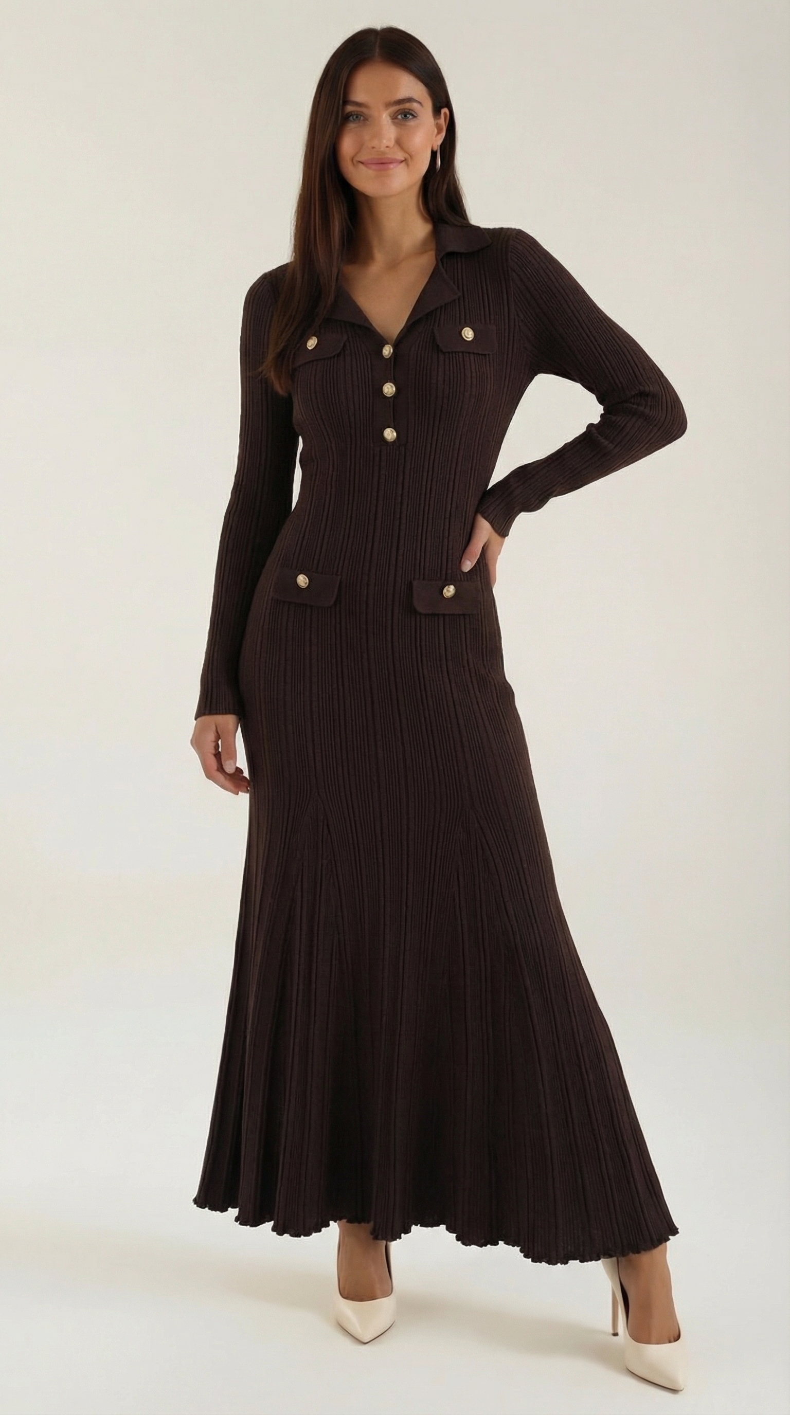 Veronica Strick-Maxikleid