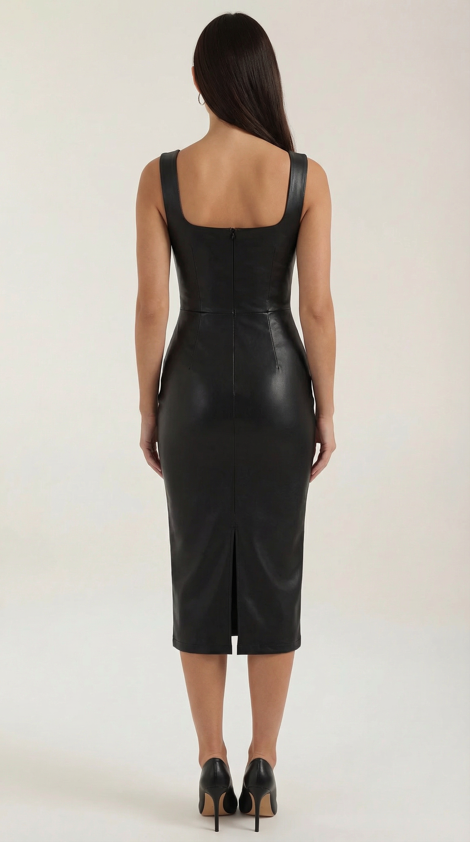 Yvonne Bodycon-Kleid aus Kunstleder