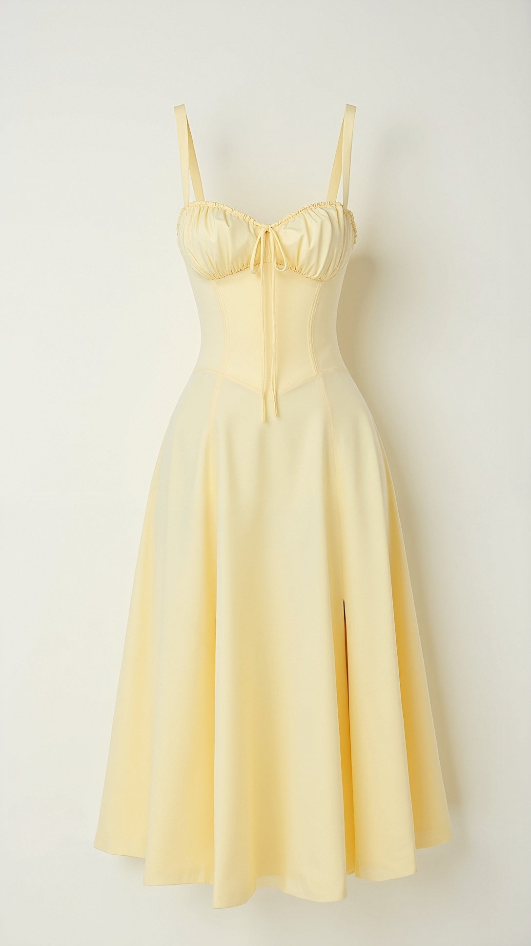 Jade Midikleid mit Schnürung