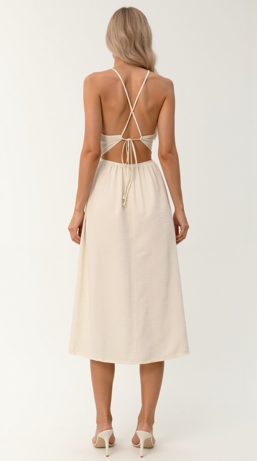 Linda Cutout Midi-Kleid