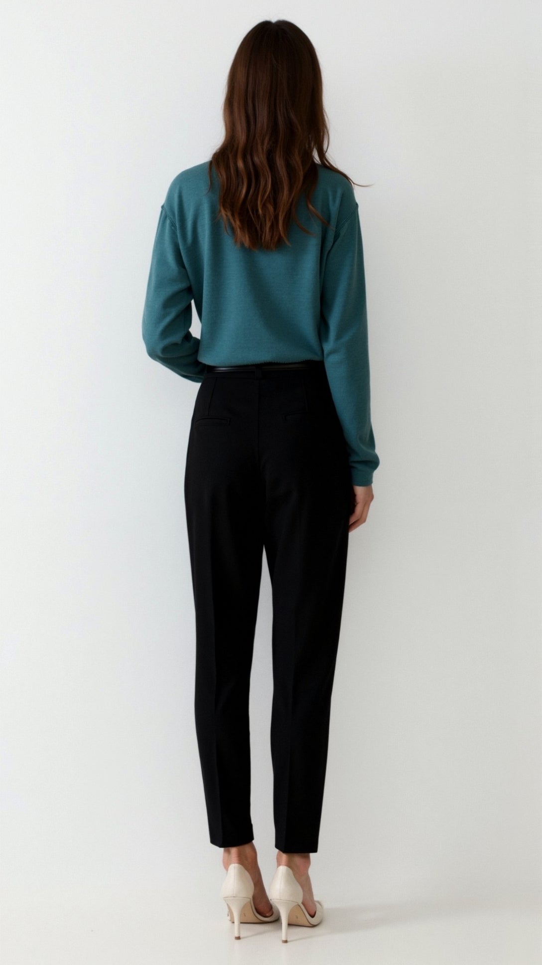 Margaret Freizeit-Polo-Pullover mit V-Ausschnitt