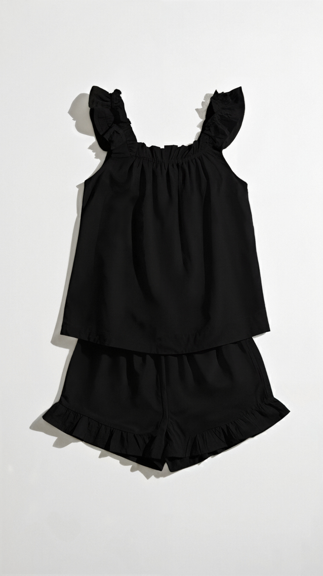 Helen Set aus gerüschter Baumwolle