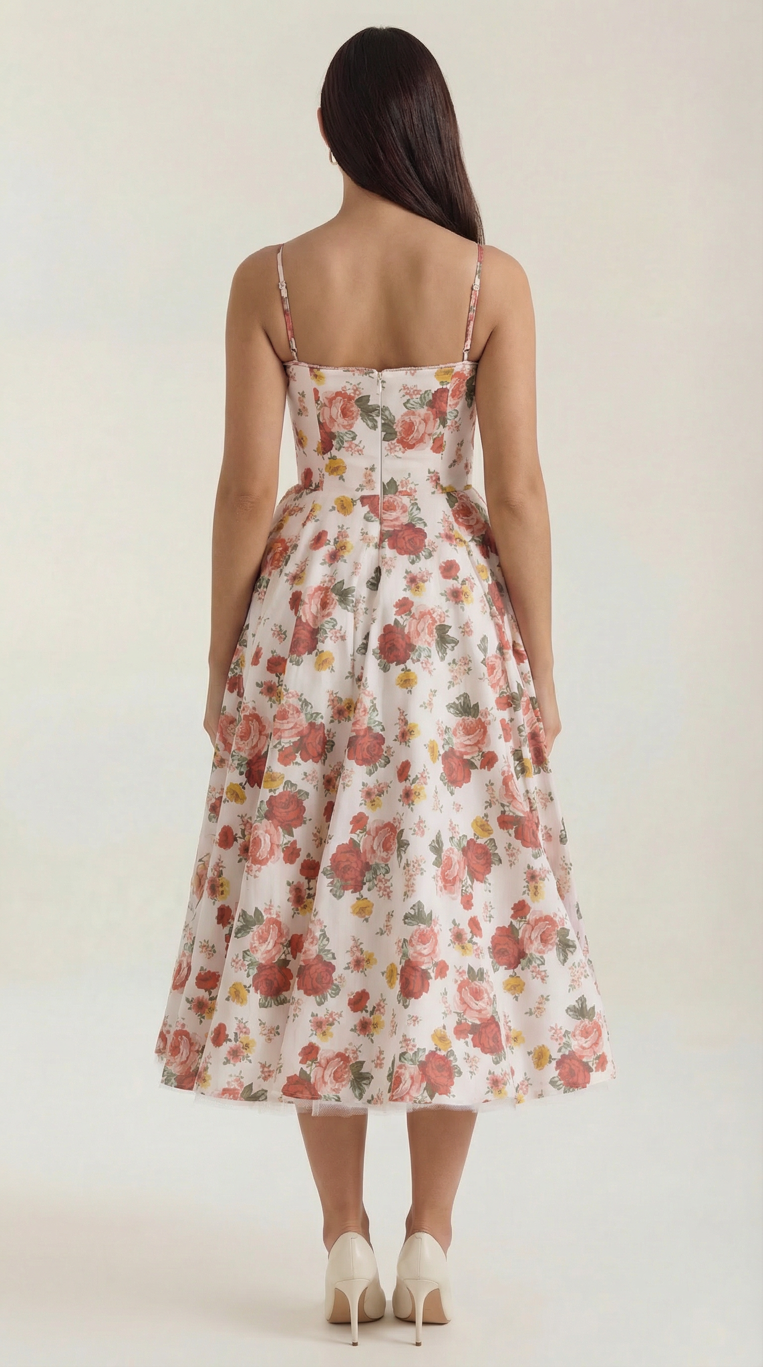 Isolde Tüll-Midikleid