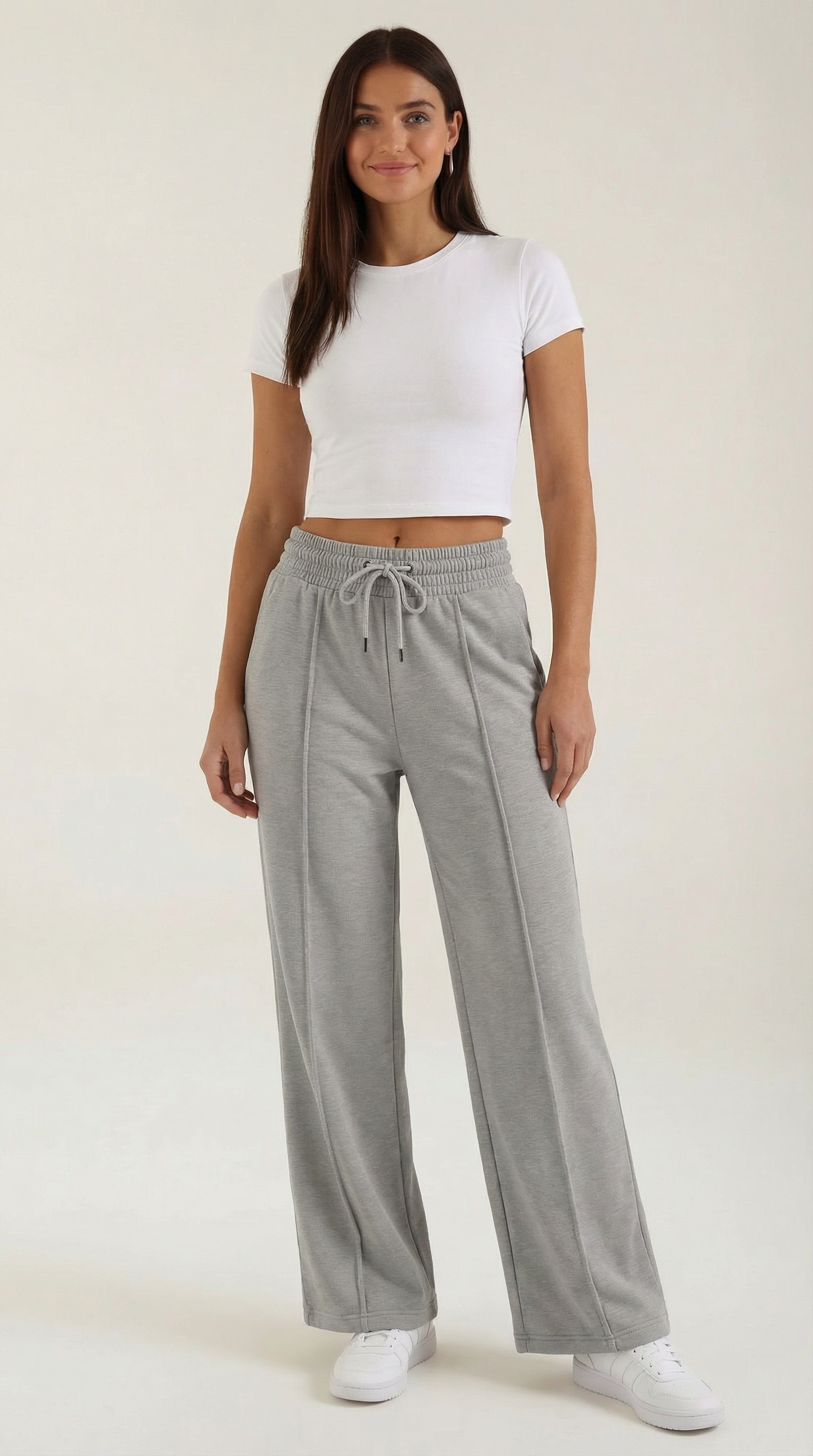 Virginia Sweatpants mit weitem Bein