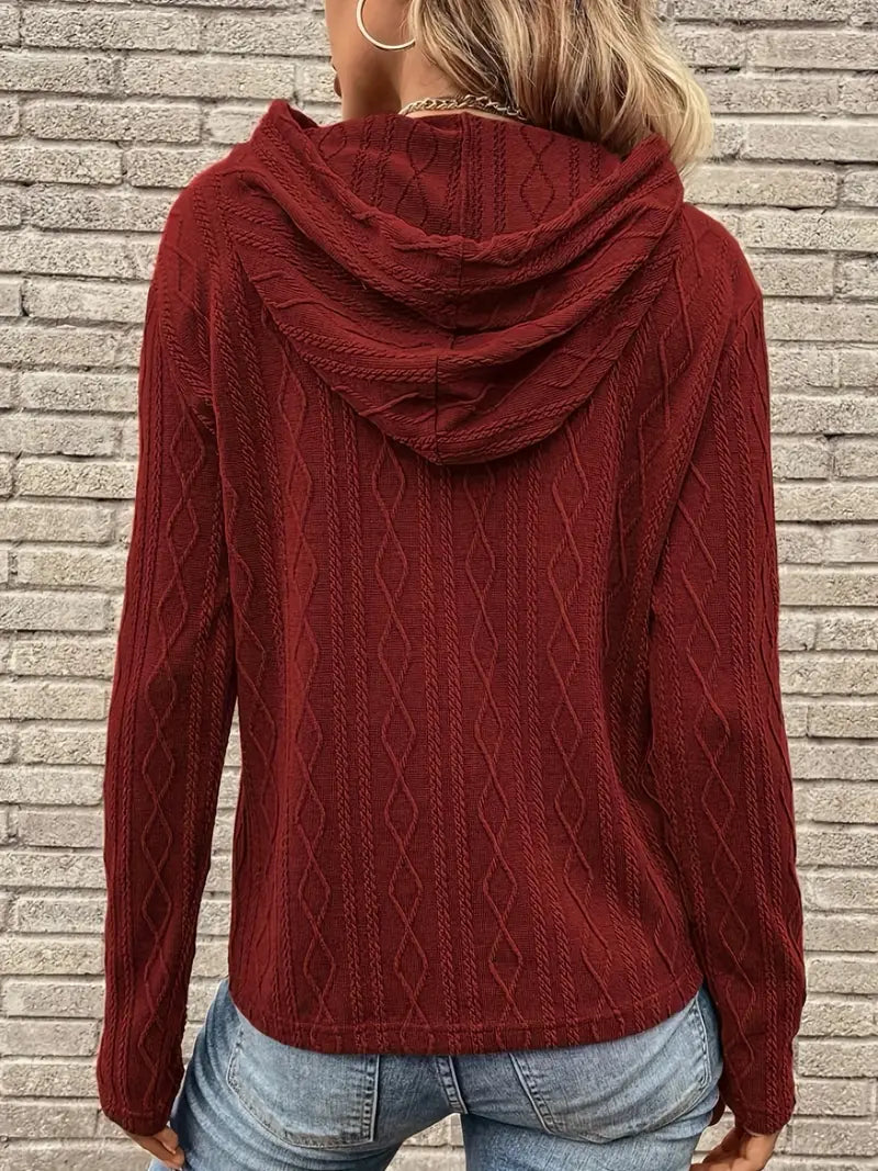 Juno Pullover mit Zopfmuster