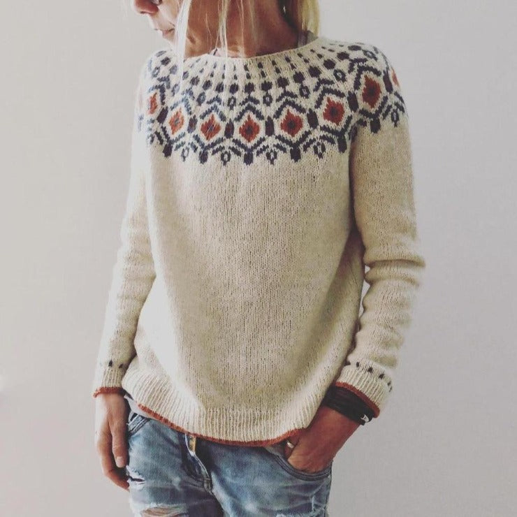 Philippa Pullover mit Norwegermuster