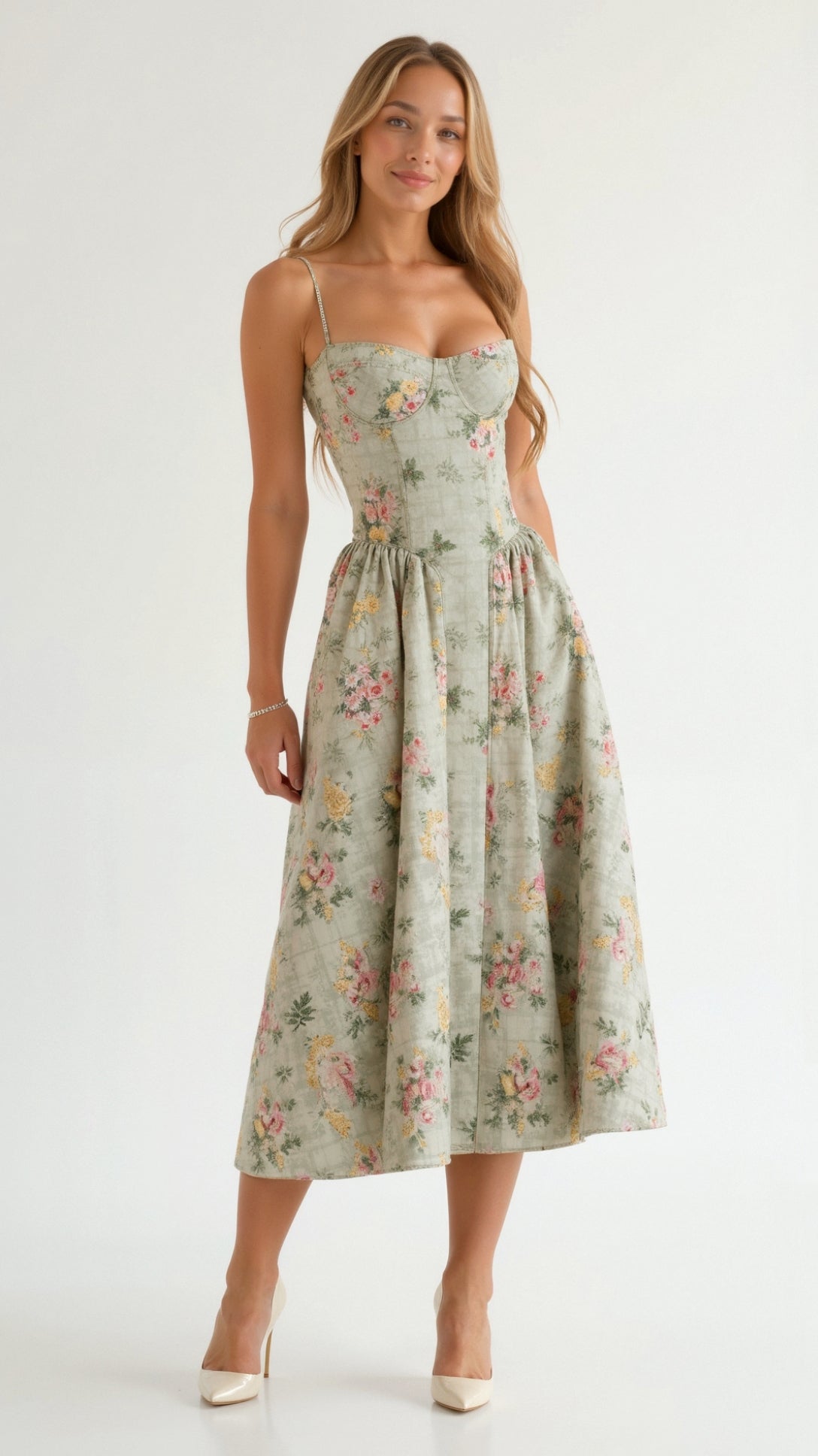 Odette Korsett-Midikleid
