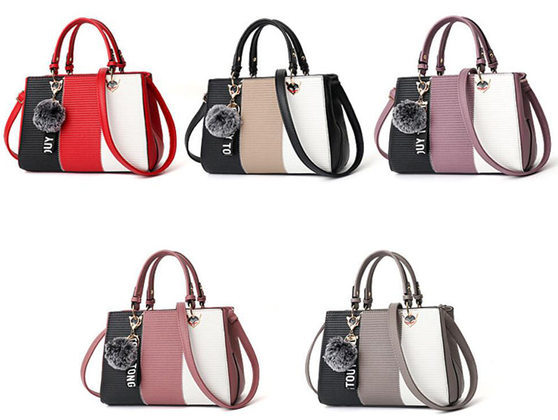 Sibylle Henkeltasche mit Colorblocking