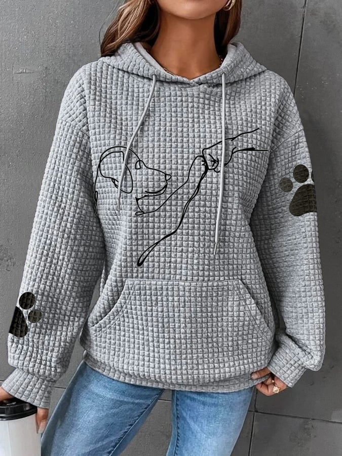Olina Pullover mit Hundemotiv