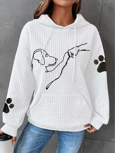 Olina Pullover mit Hundemotiv