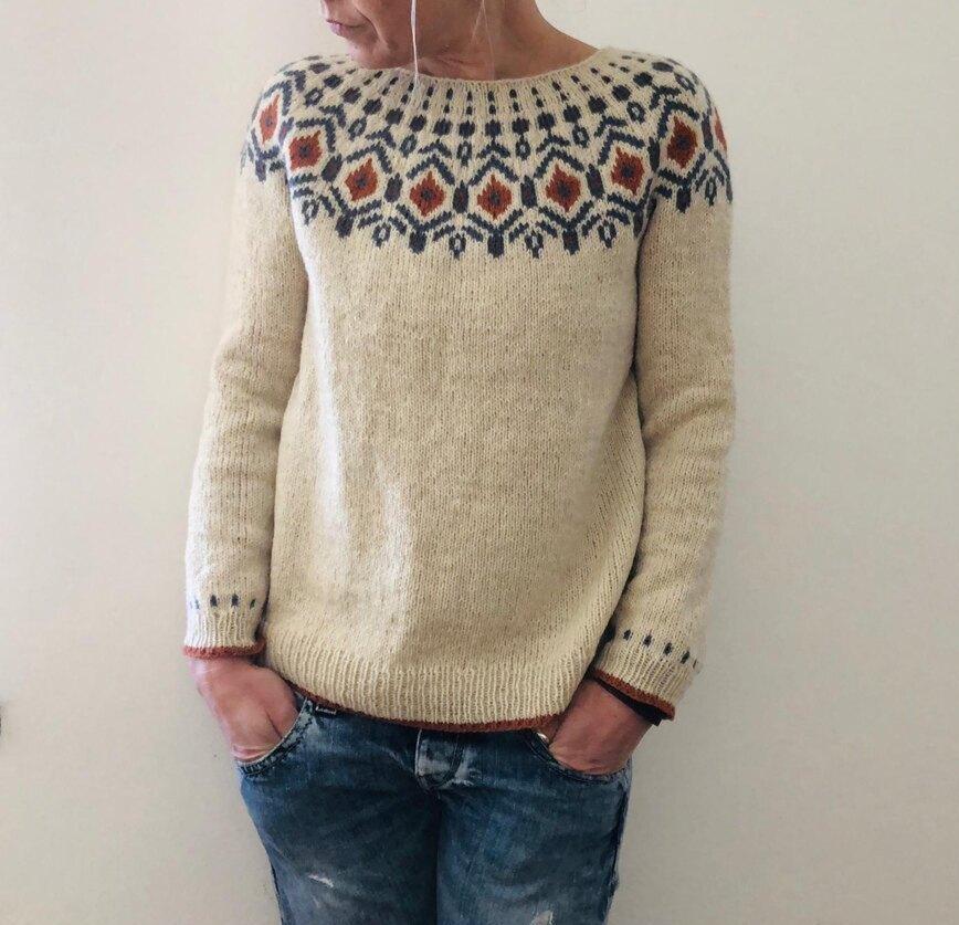 Philippa Pullover mit Norwegermuster
