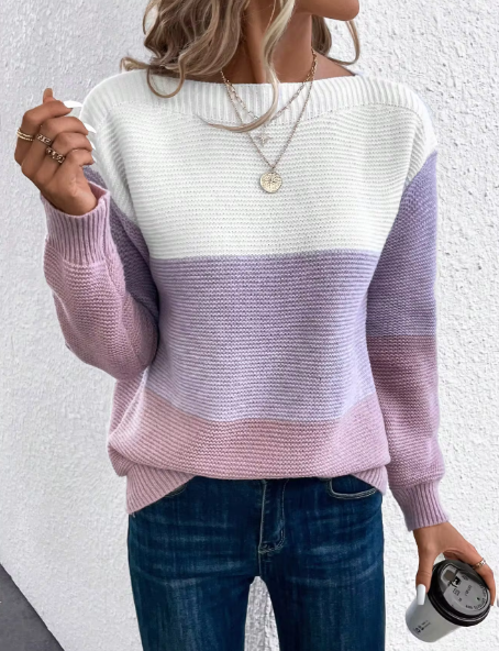 Caterina Pullover mit Blockstreifen