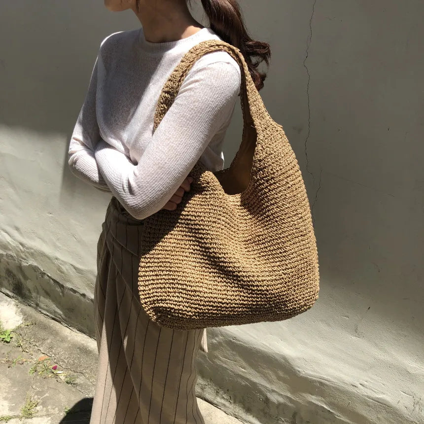 Vesna geflochtene Hobo Tasche