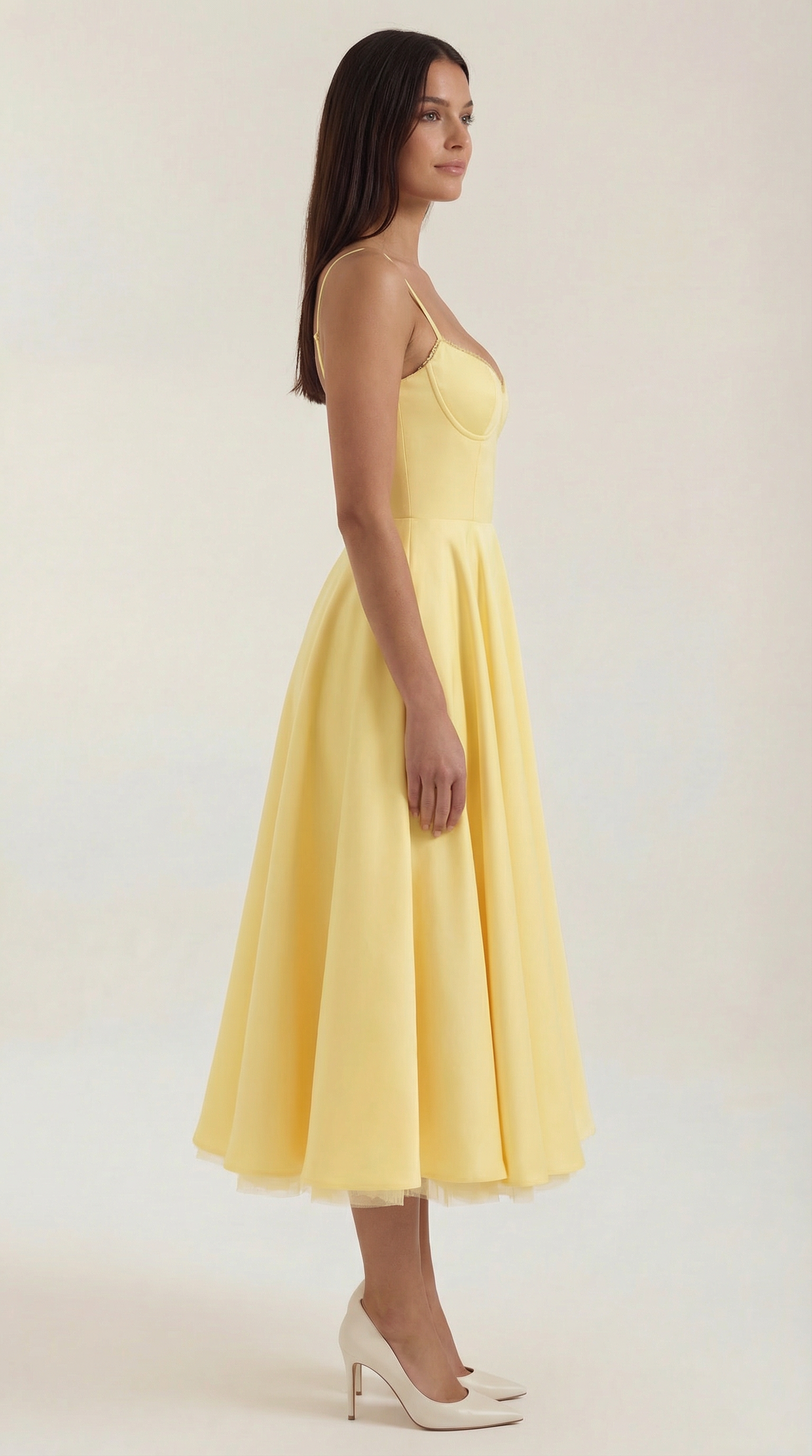 Isolde Tüll-Midikleid