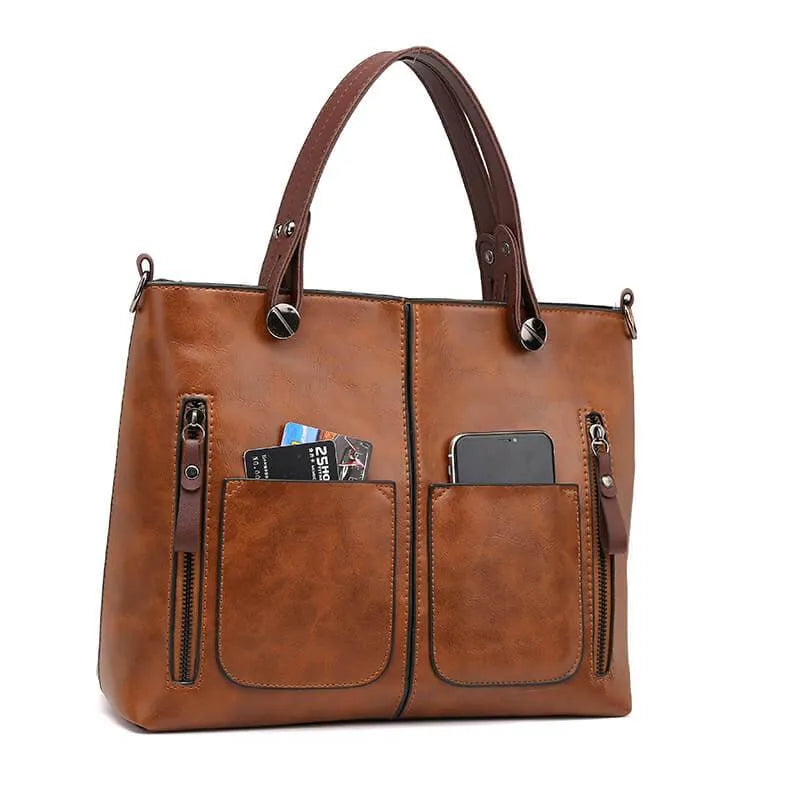 Thilde Henkeltasche aus Leder