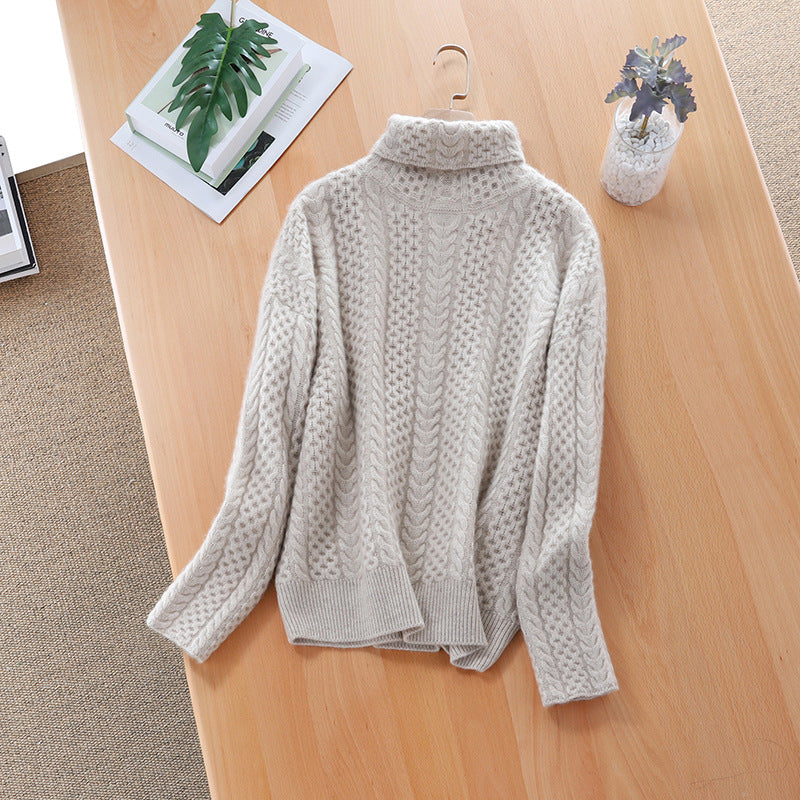 Blanche Pullover mit Zopfmuster