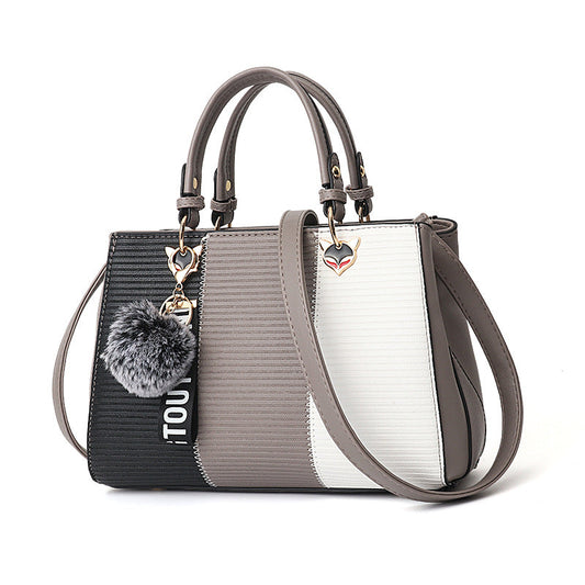Sibylle Henkeltasche mit Colorblocking