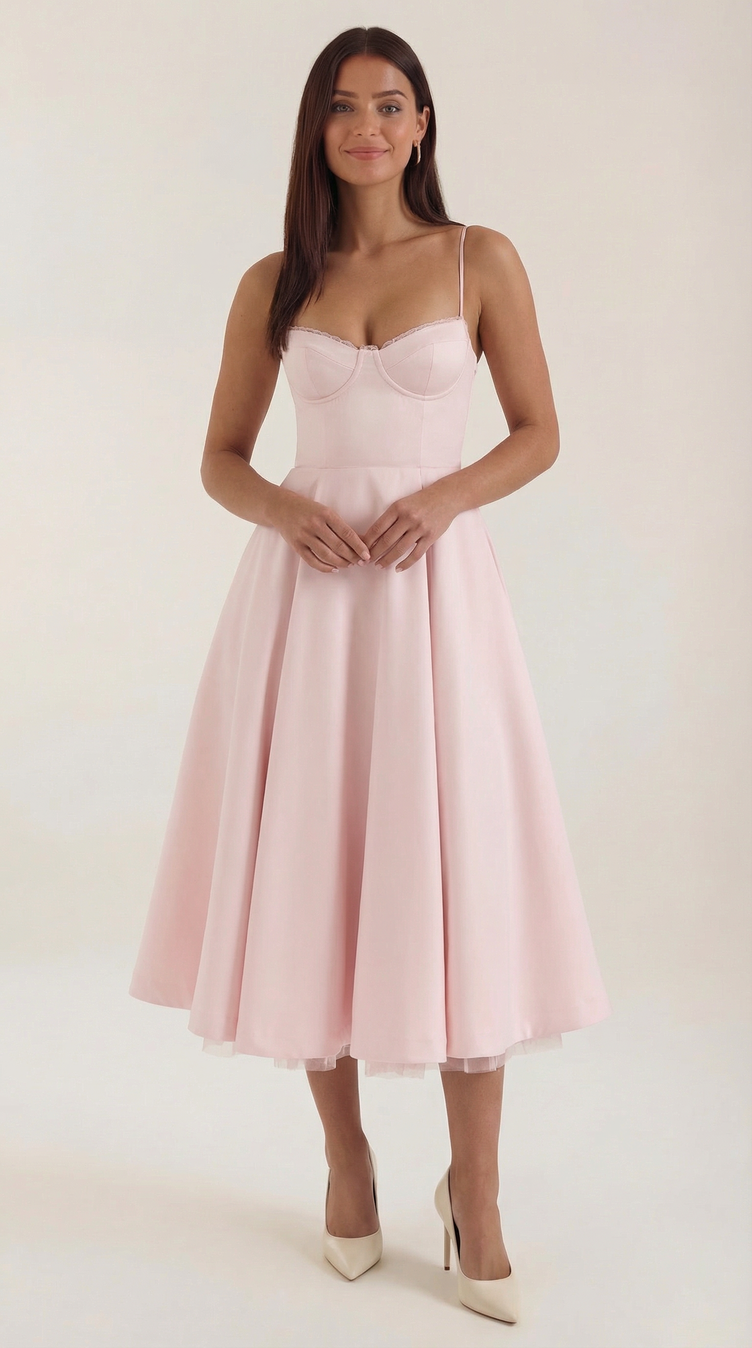 Isolde Tüll-Midikleid