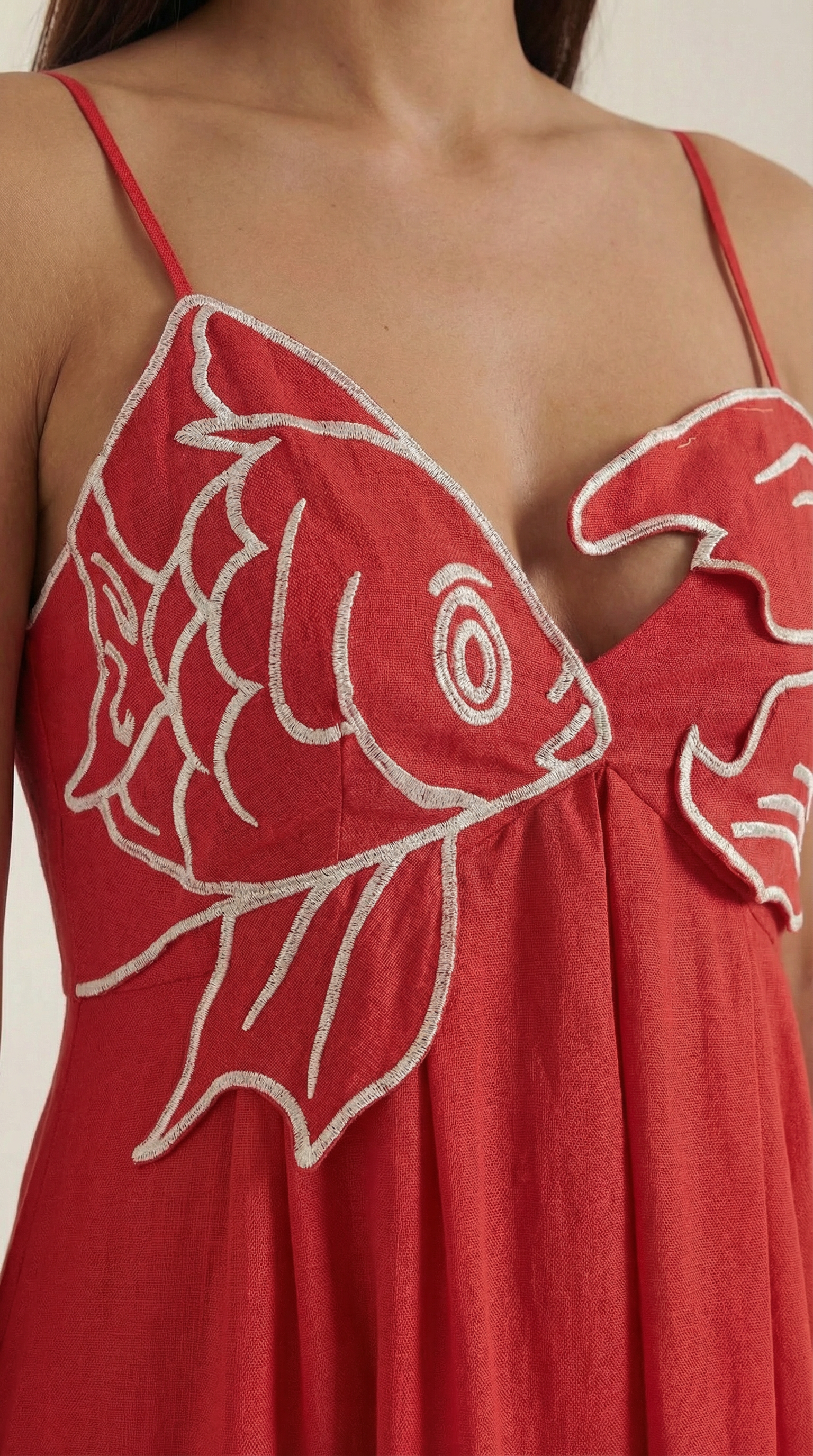 Deborah besticktes Maxikleid