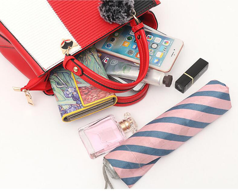 Sibylle Henkeltasche mit Colorblocking