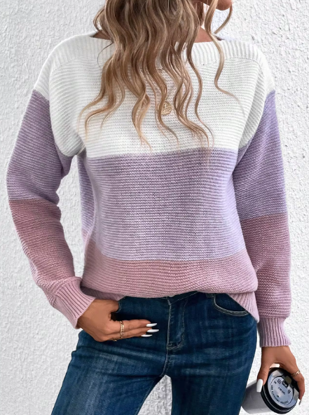 Caterina Pullover mit Blockstreifen