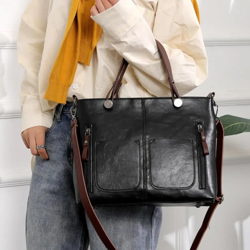 Thilde Henkeltasche aus Leder