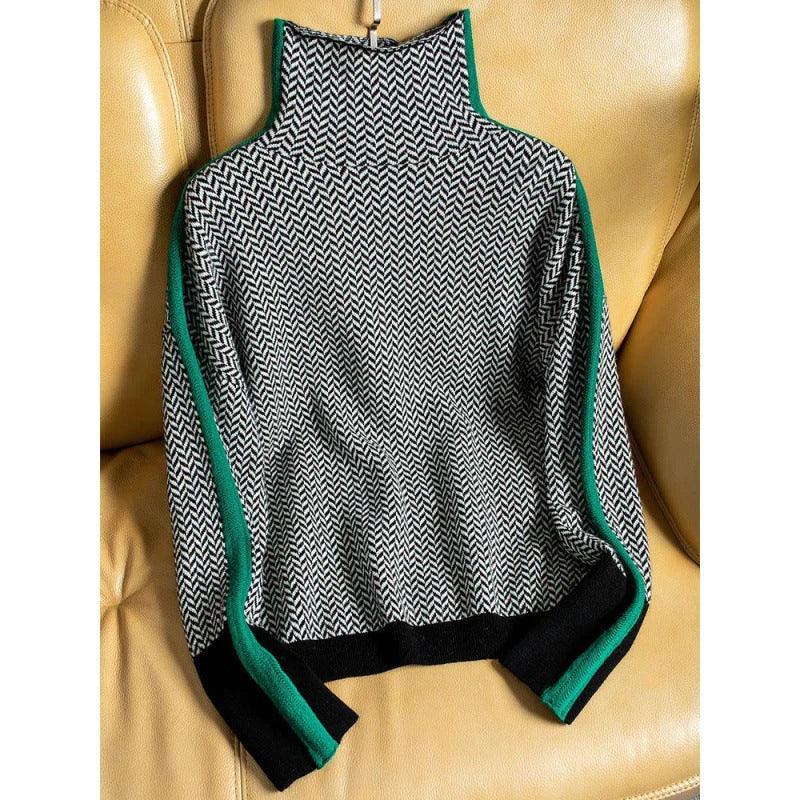 Marlotte Pullover mit Zickzackmuster