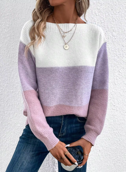 Caterina Pullover mit Blockstreifen