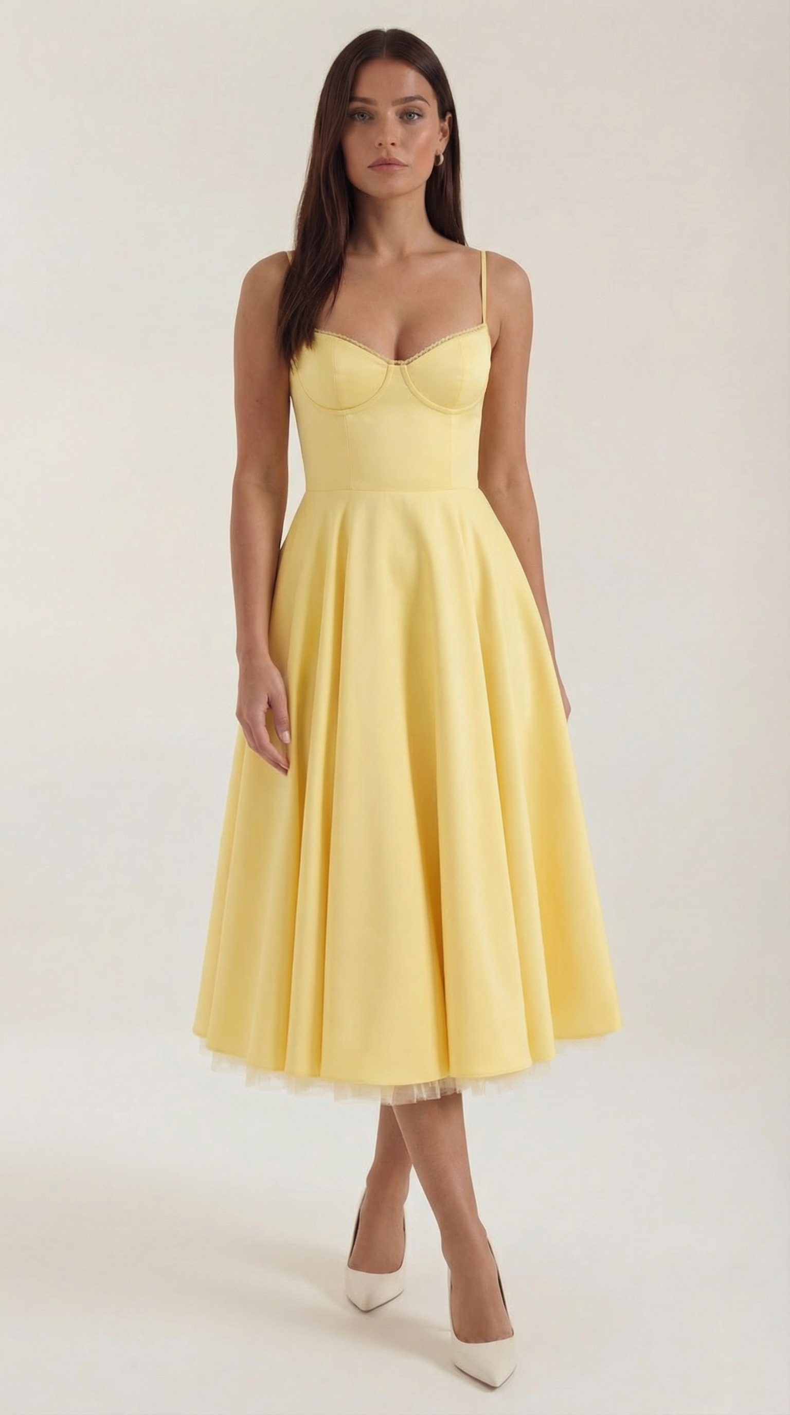 Isolde Tüll-Midikleid