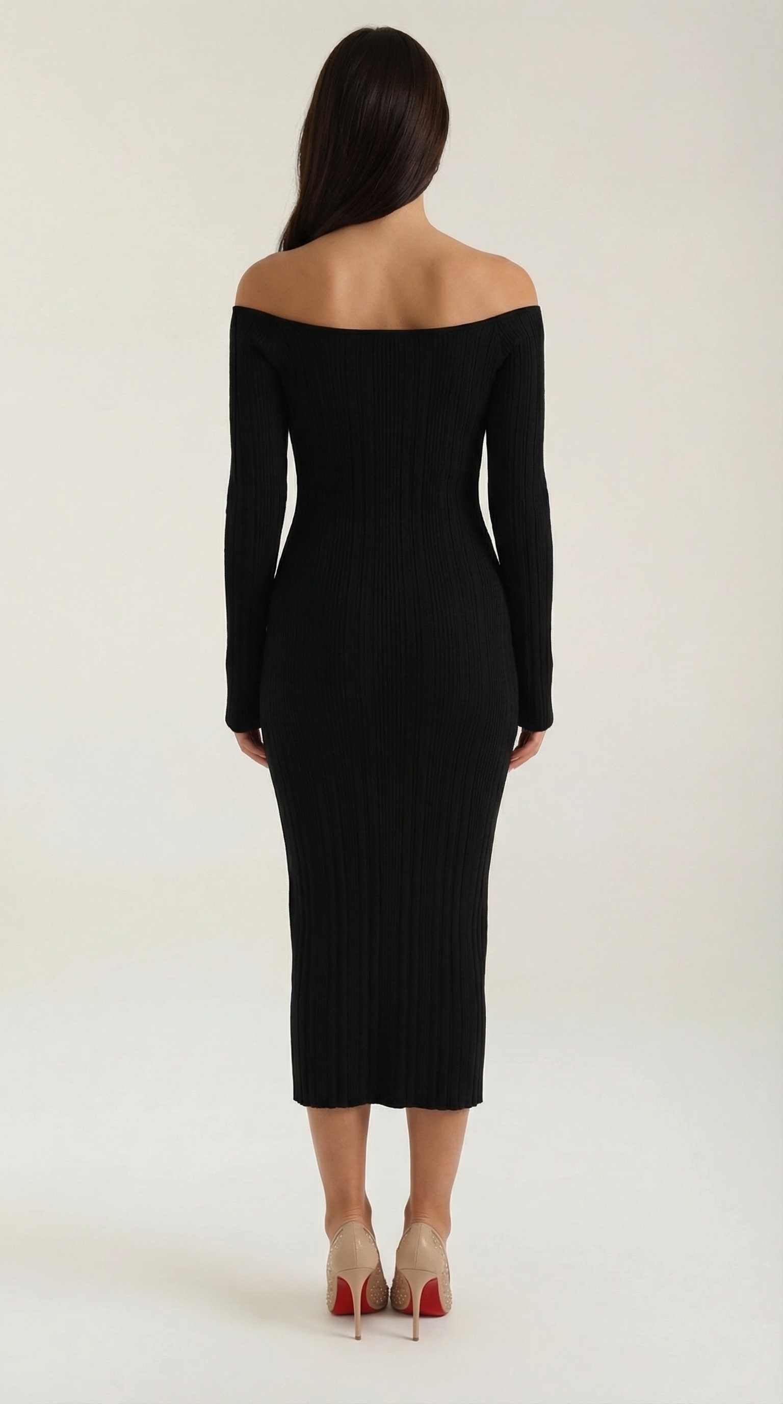 Quinlan Maxi-Off-Shoulder-Bodycon-Kleid