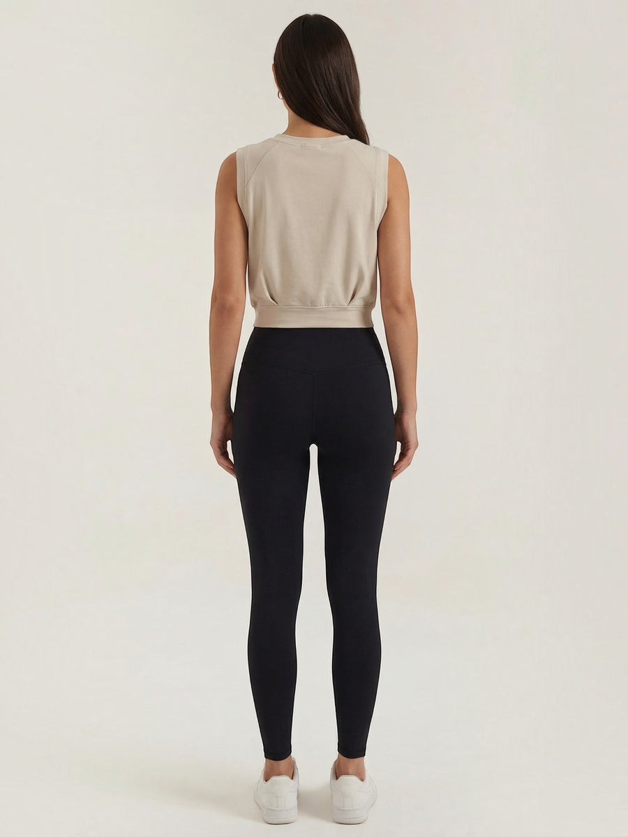 Faye Damen Crop Trägertop | Weicher Baumwollmix, Ärmellos, Sportlich - 11