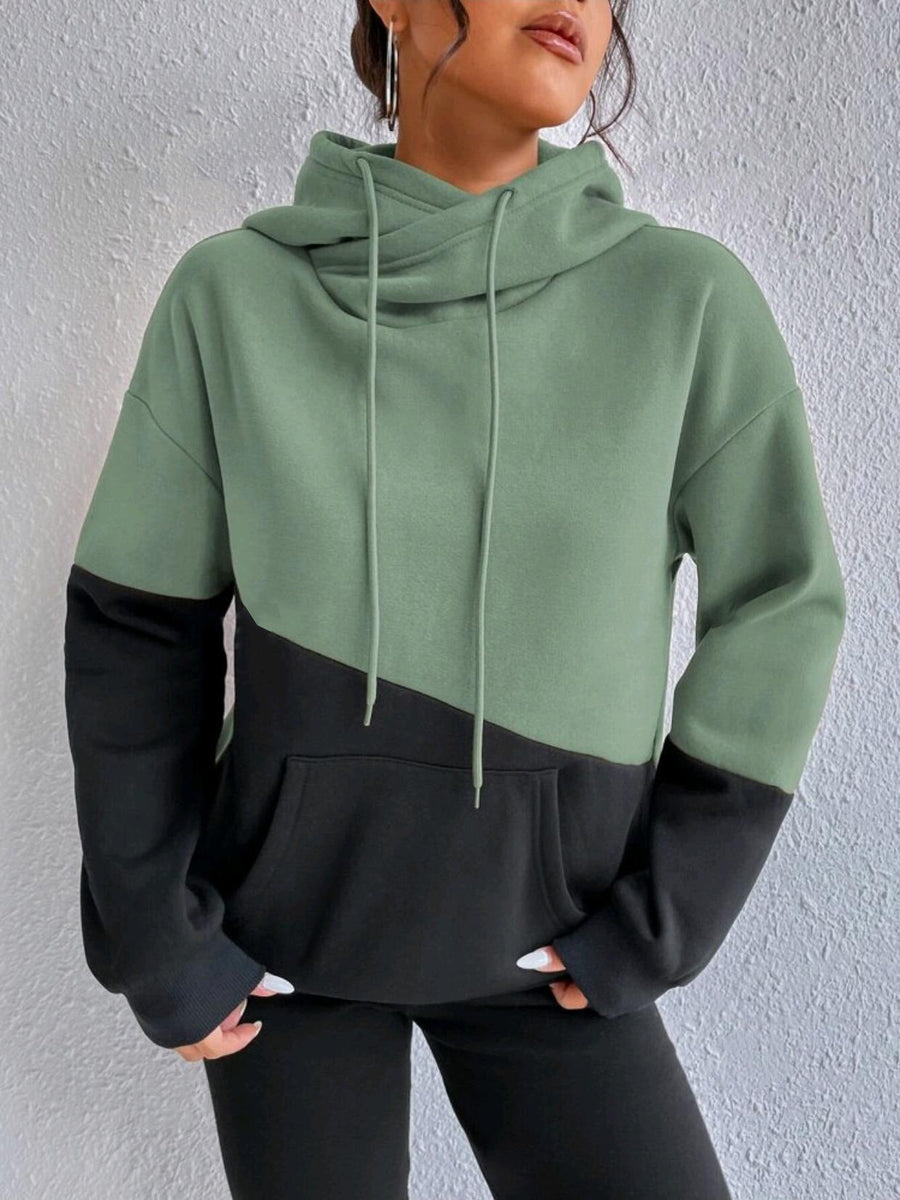 Isa Farbblock Hoodie