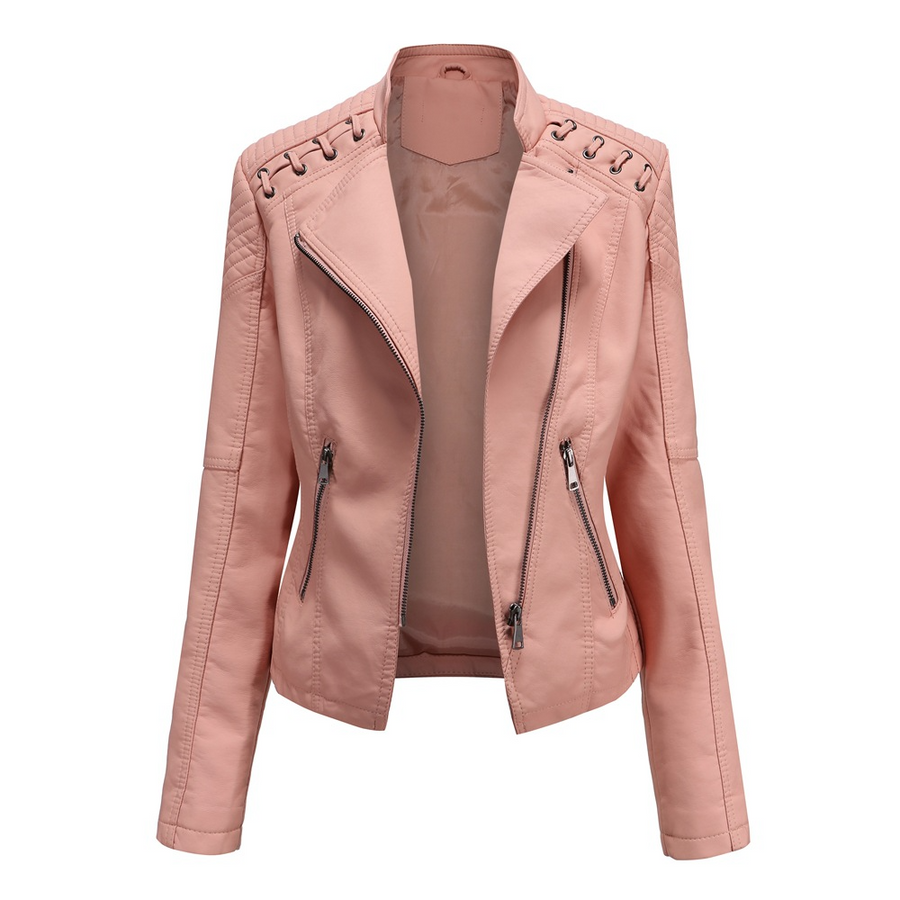 Katrin Bikerjacke mit Schnürung