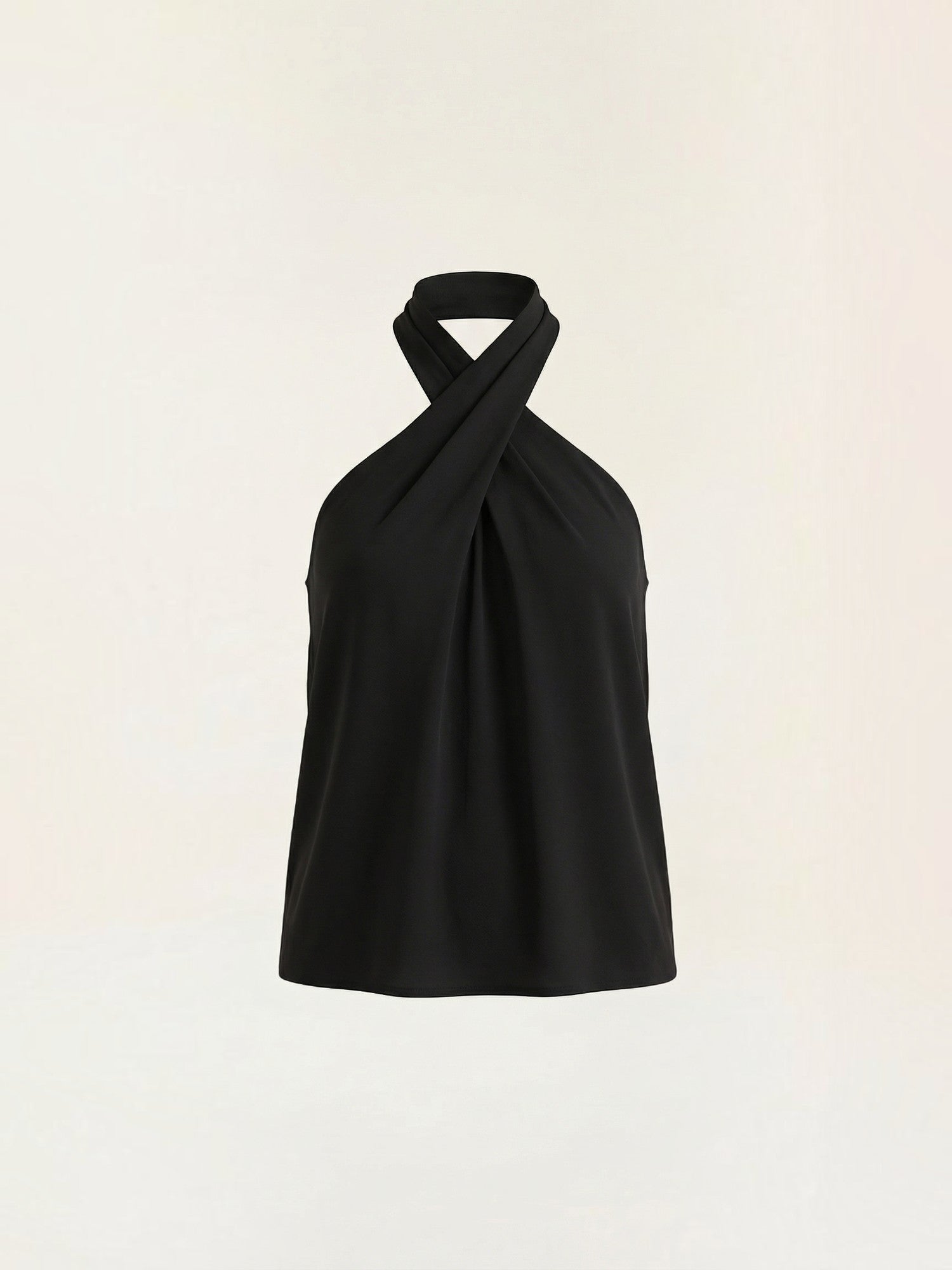 Gina Halter-Top mit Cross-Ausschnitt