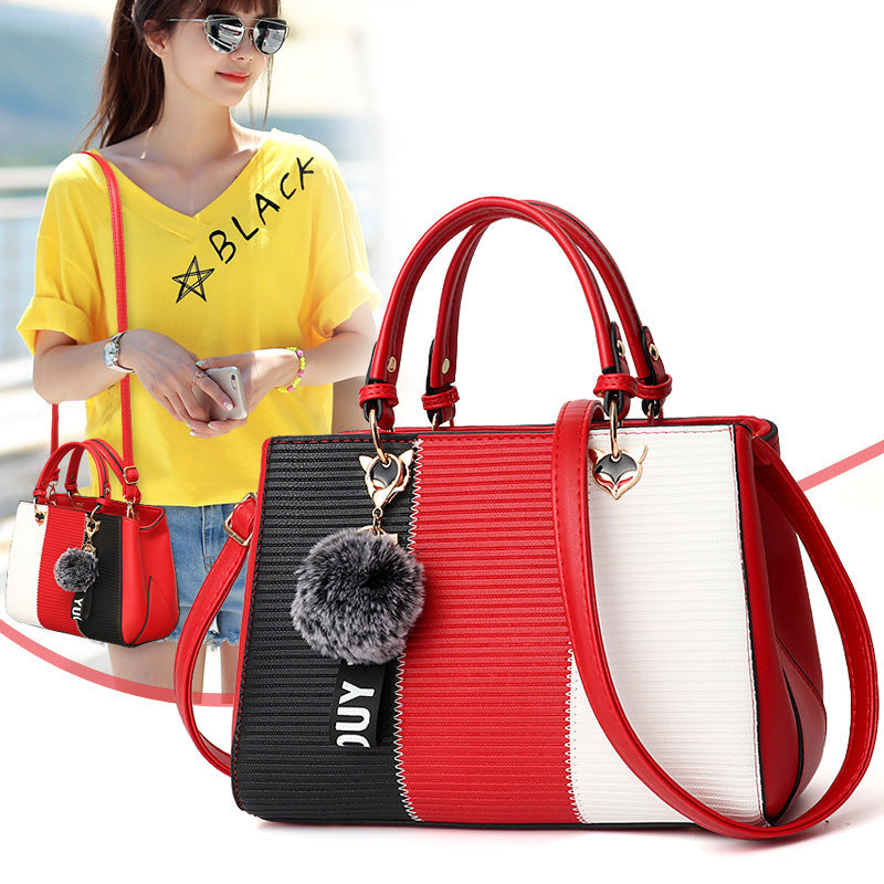 Sibylle Henkeltasche mit Colorblocking