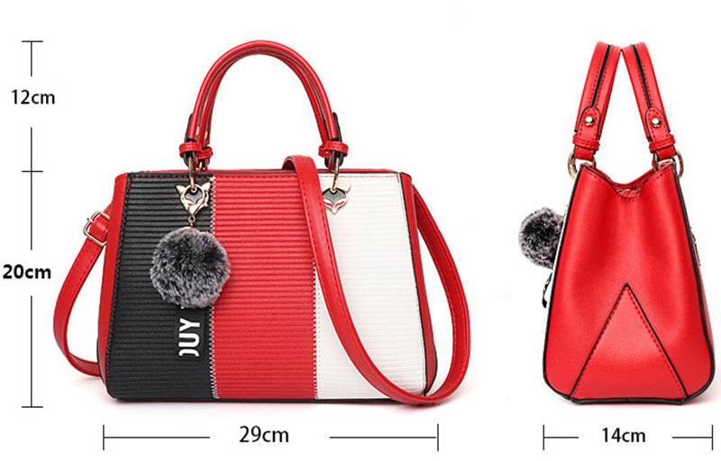 Sibylle Henkeltasche mit Colorblocking
