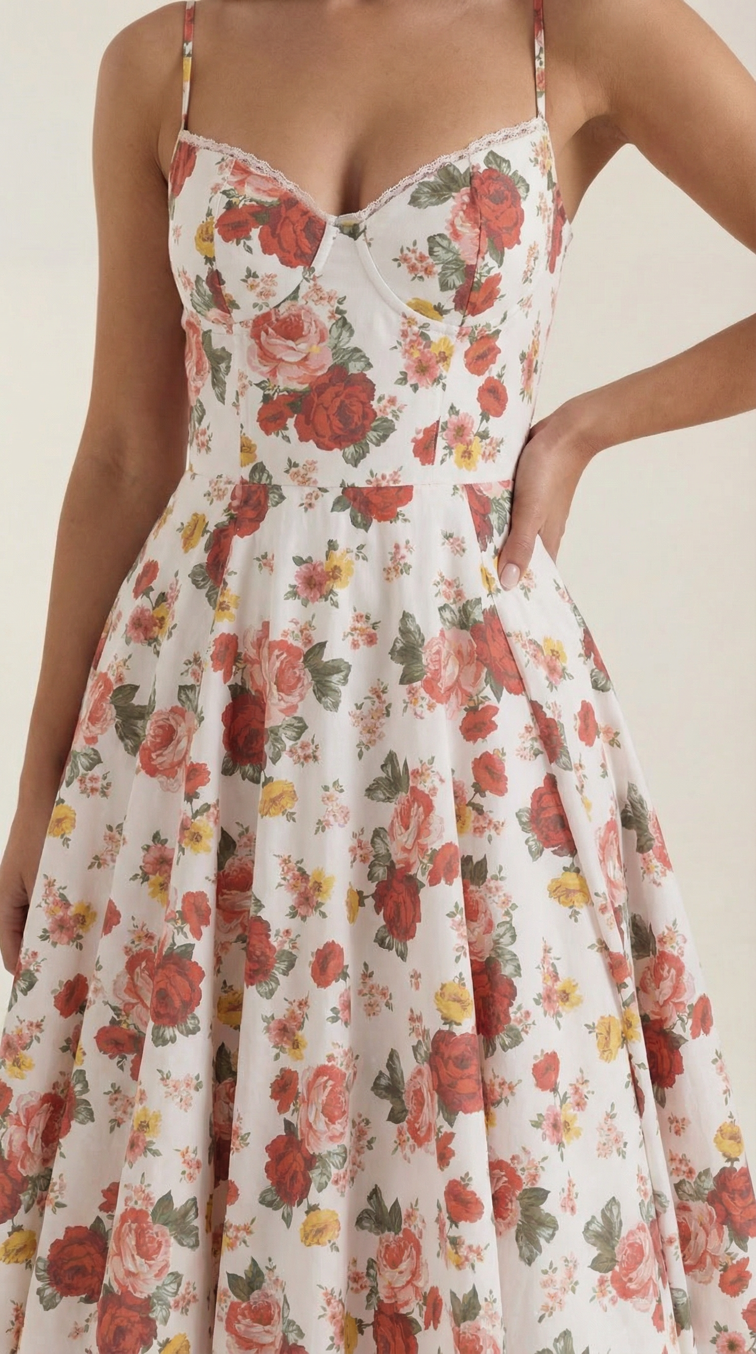 Isolde Tüll-Midikleid