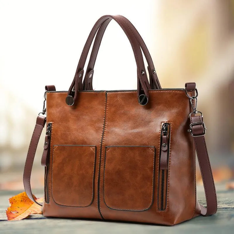 Thilde Henkeltasche aus Leder